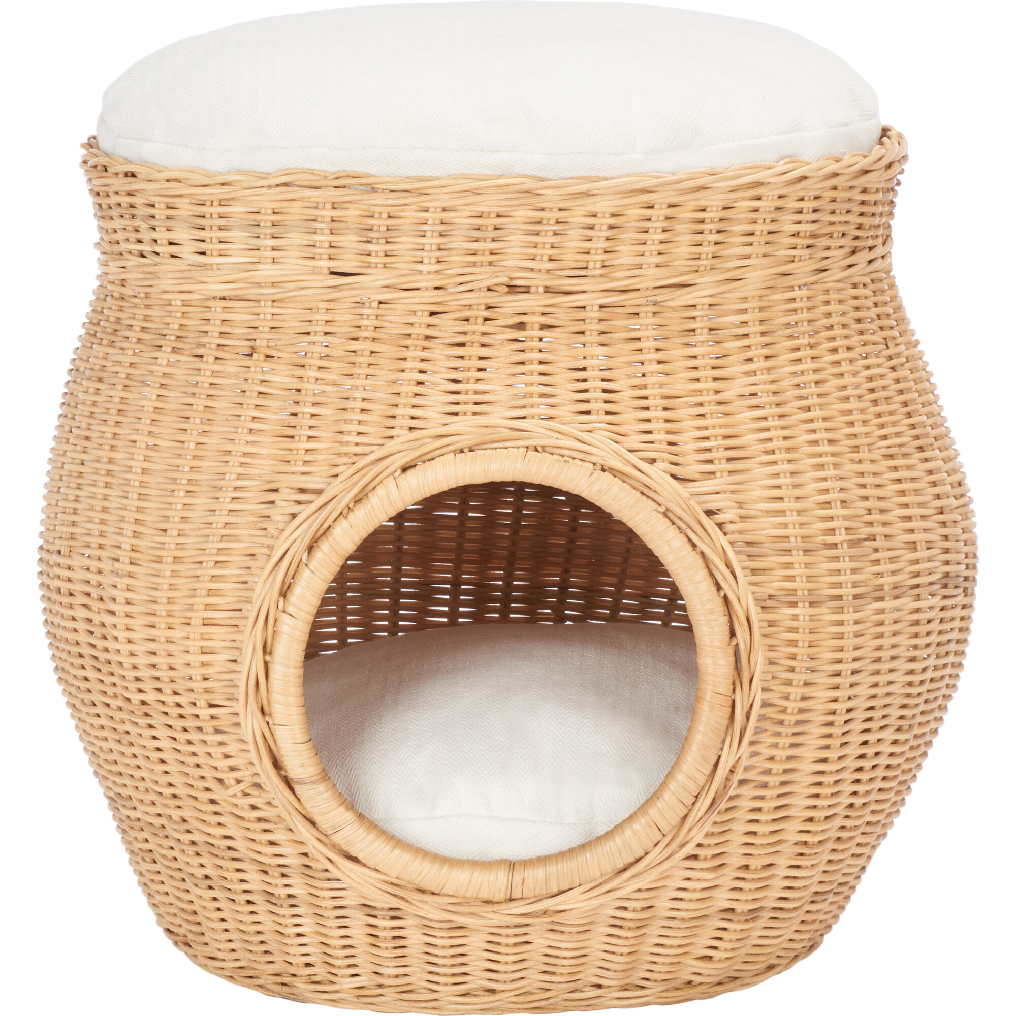 Suli Cat Bed with Cushion, Honey - Pet Beds - 1