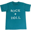 ROCK 'N' ROLL T-shirt, Teal - Tees - 1 - thumbnail