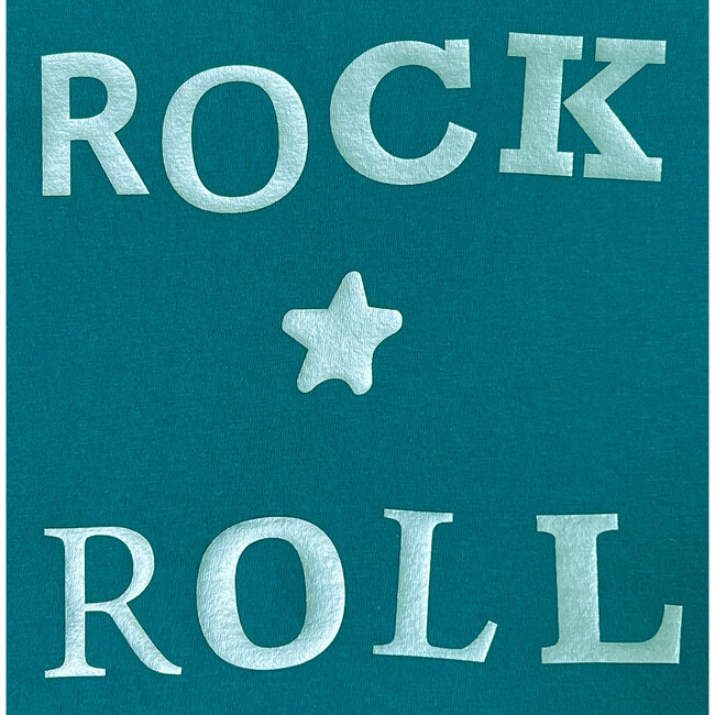 ROCK 'N' ROLL T-shirt, Teal - Tees - 3