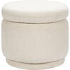 Enoki Storage Ottoman, Ivory Boucle - Ottomans - 1 - thumbnail