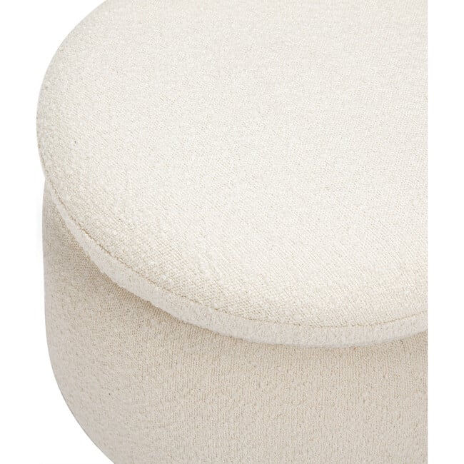 Enoki Storage Ottoman, Ivory Boucle - Ottomans - 7