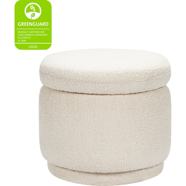 Enoki Storage Ottoman, Ivory Boucle - Ottomans - 9