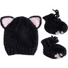 Black Cat Hat and Booties Set - Costume Accessories - 1 - thumbnail