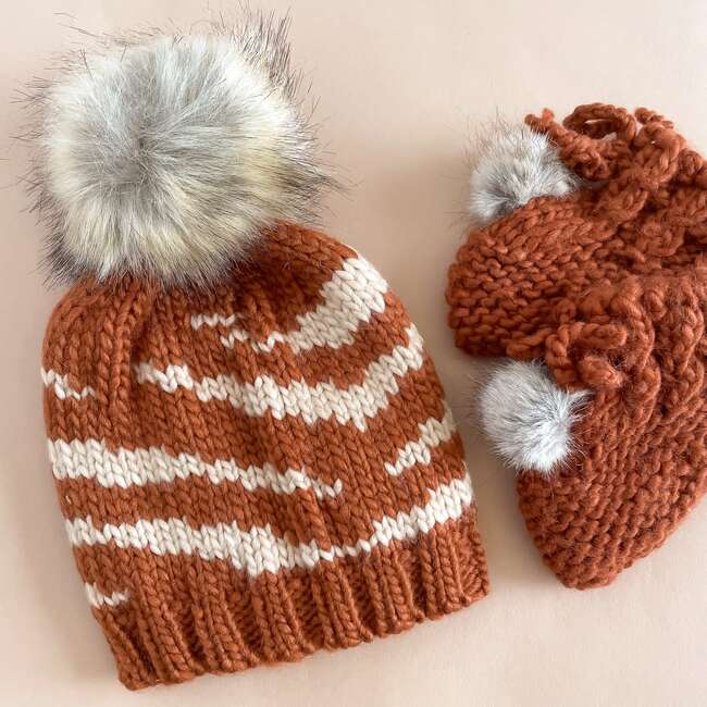 Tiger Hat and Booties Set, Cinnamon - Costume Accessories - 3