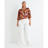 Women's Delaney Top, Lily Haze Cinnamon Multi - Blouses - 2