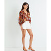 Women's Delaney Top, Lily Haze Cinnamon Multi - Blouses - 4