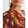 Women's Delaney Top, Lily Haze Cinnamon Multi - Blouses - 5