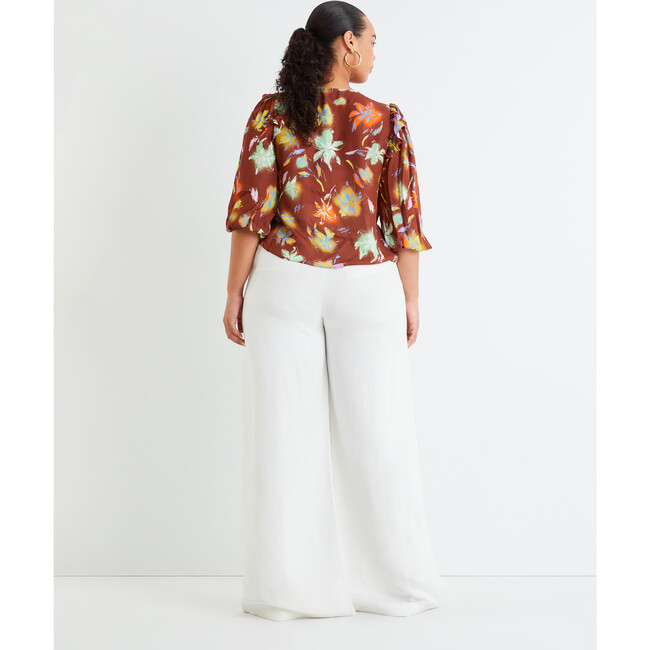 Women's Delaney Top, Lily Haze Cinnamon Multi - Blouses - 6