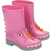 Mini Melissa Rain Boot + Fabula Inf, Green/Pink - Boots - 1 - thumbnail