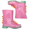 Mini Melissa Rain Boot + Fabula Inf, Green/Pink - Boots - 2