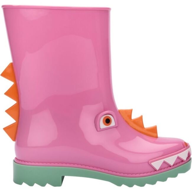 Mini Melissa Rain Boot + Fabula Inf, Green/Pink - Boots - 3
