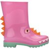 Mini Melissa Rain Boot + Fabula Inf, Green/Pink - Boots - 3