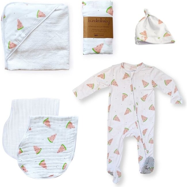 Welcome Baby Gift Box, Watermelon - Mixed Apparel Set - 3