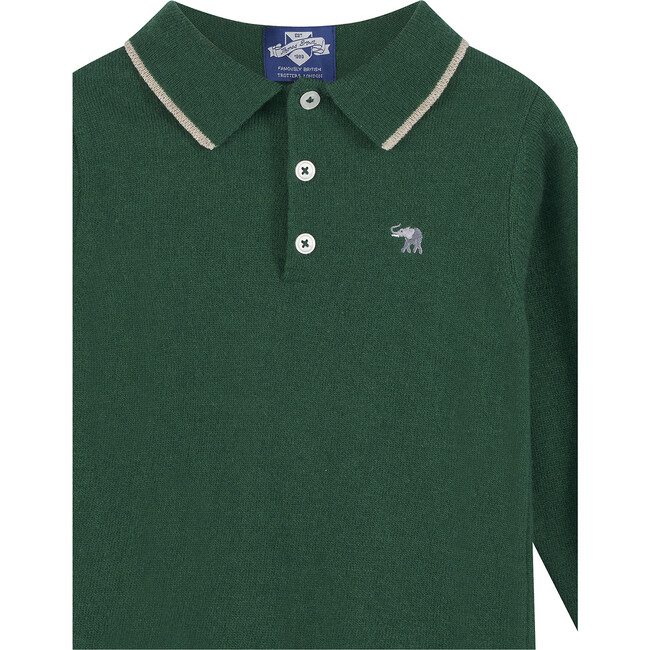 Wilfred Knitted Polo, Green - Sweaters - 4