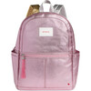 Kane Kids Double Pocket Backpack, Pink/Silver - Backpacks - 1 - thumbnail