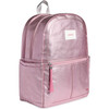 Kane Kids Double Pocket Backpack, Pink/Silver - Backpacks - 2