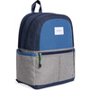 Kane Kids Double Pocket Backpack, Navy/Heather Grey - Backpacks - 2