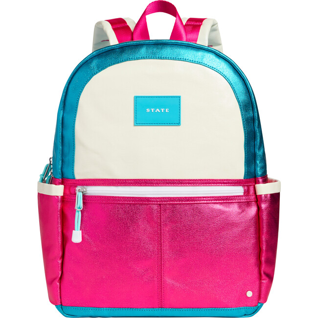 Kane Kids Backpack, Turquoise/Hot Pink