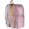 Kane Kids Double Pocket Backpack, Pink/Silver - Backpacks - 3