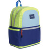 Kane Kids Double Pocket Backpack, Navy/Neon - Backpacks - 2