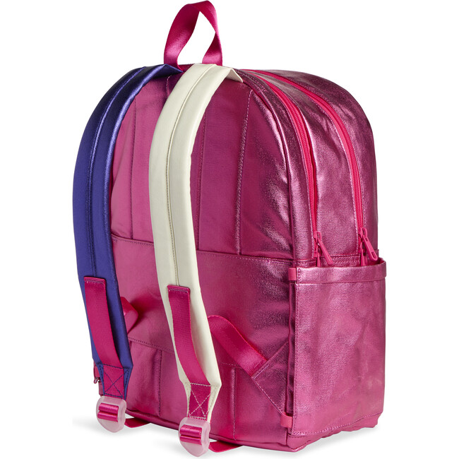 Kane Kids Double Pocket Backpack, Hot Pink Multi - Backpacks - 3