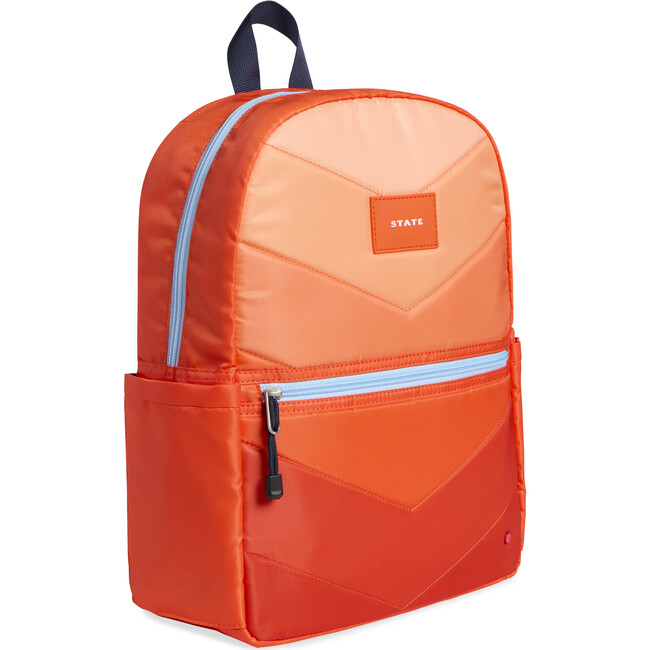 Kane Kids Backpack, Orange Chevron Puffer