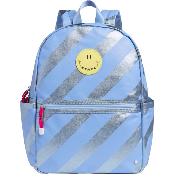 Kane Kids Backpack, Stripe Periwinkle - STATE Bags | Maisonette