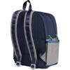Kane Kids Double Pocket Backpack, Navy/Heather Grey - Backpacks - 3