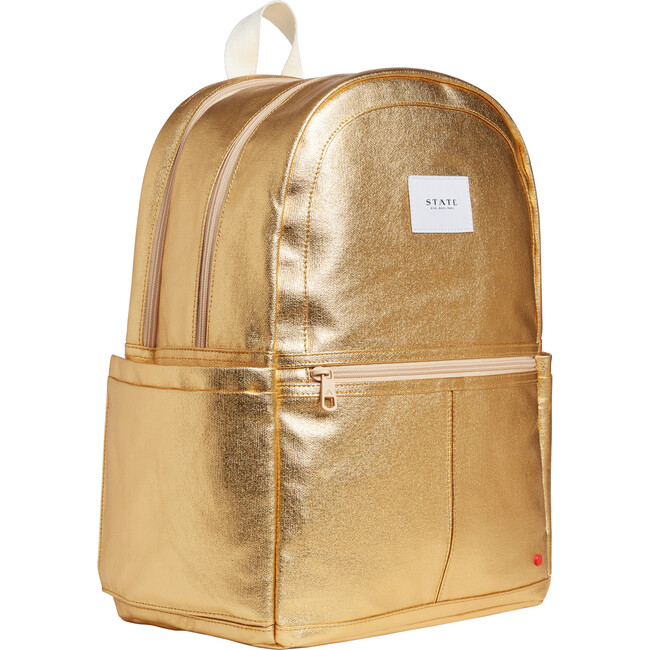 Kane Kids Double Pocket Backpack, Gold 