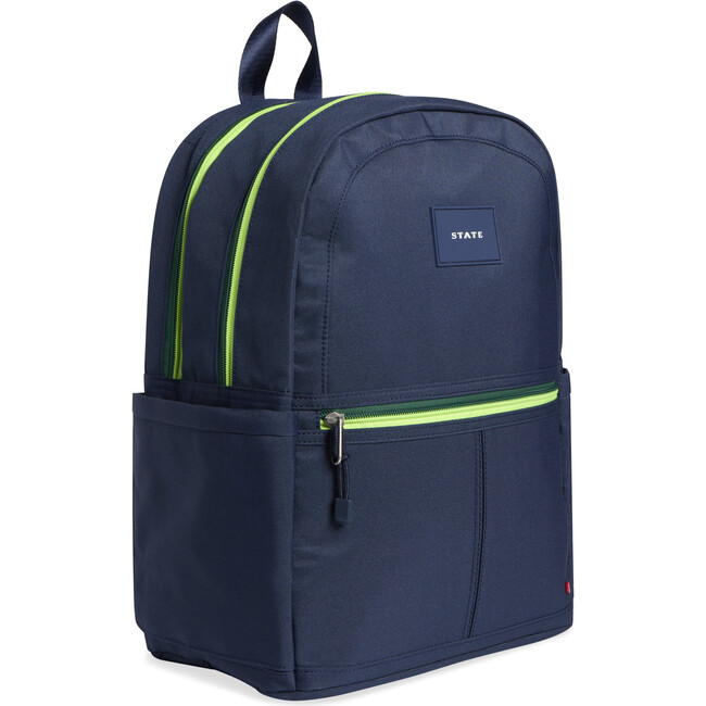 Kane Kids Double Pocket Backpack, Navy - Backpacks - 3