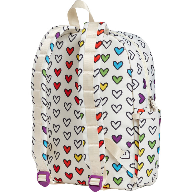 Kane Kids Backpack, Rainbow Hearts - Backpacks - 4