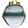 Kane Kids Double Pocket Backpack, Green/Navy - Backpacks - 5