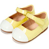 Jenny Patent Leather Mary Janes, Yellow & White - Mary Janes - 2