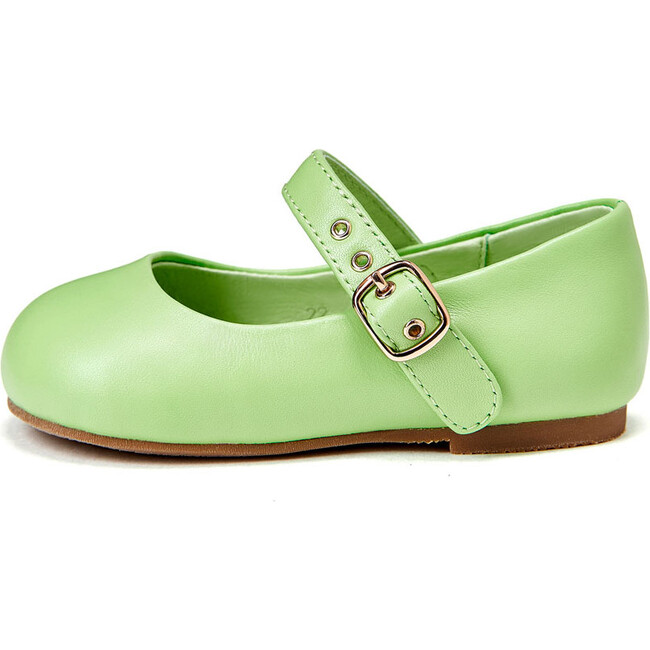 Eva Leather Mary Janes, Green - Mary Janes - 1