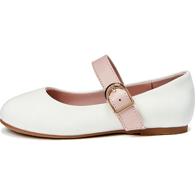 Ruby Flats, White & Pink