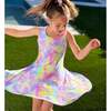 Sleeveless Twirl Dress, Pastel Glitter Swirl - Dresses - 2