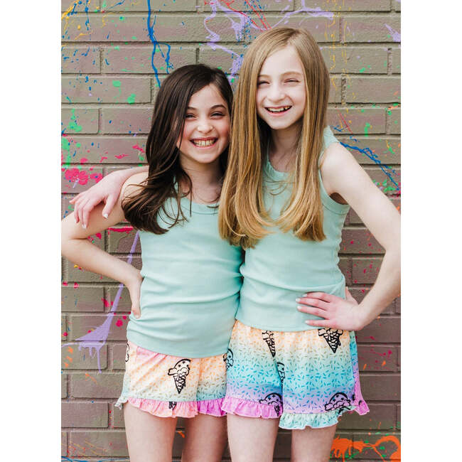 Ruffle Short, Sherbet Sprinkle Ice Cream Cone - Shorts - 3