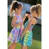 Sleeveless Twirl Dress, Pastel Glitter Swirl - Dresses - 4