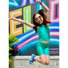 High Shine Biker Short, Emerald - Shorts - 2