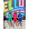 High Shine Biker Short, Emerald - Shorts - 5