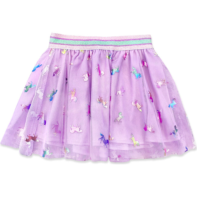 Baby Tulle Skirt, Orchid Foil Unicorns