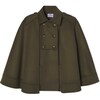 Women's Victoria Cape Solid, Rifle Green - Coats - 1 - thumbnail