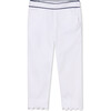 Mindy Scallop Pant Solid Sateen, Bright White - Pants - 1 - thumbnail