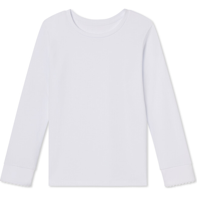 Brielle Knit Top Solid, Bright White