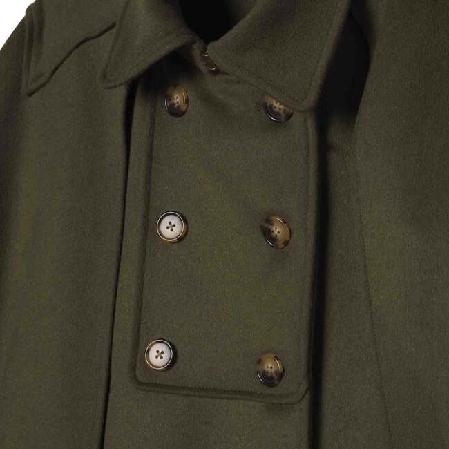 Women's Victoria Cape Solid, Rifle Green - Coats - 3