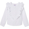 Gemma Top Oxford, Bright White - Blouses - 1 - thumbnail