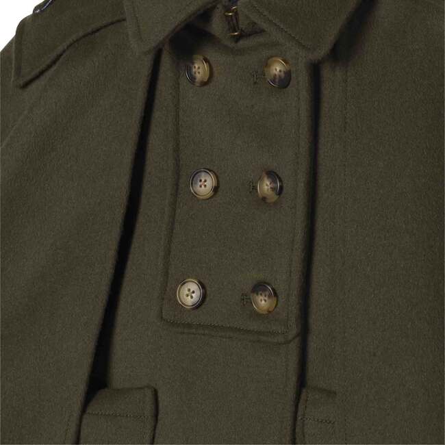 Victoria Cape Solid, Rifle Green - Coats - 6