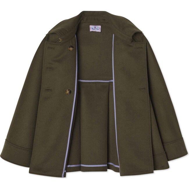 Women's Victoria Cape Solid, Rifle Green - Coats - 4