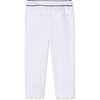 Mindy Scallop Pant Solid Sateen, Bright White - Pants - 3