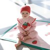 Callie Strawberry Intarsia Sweater Romper Set, Lilly's Pink - Sweaters - 2